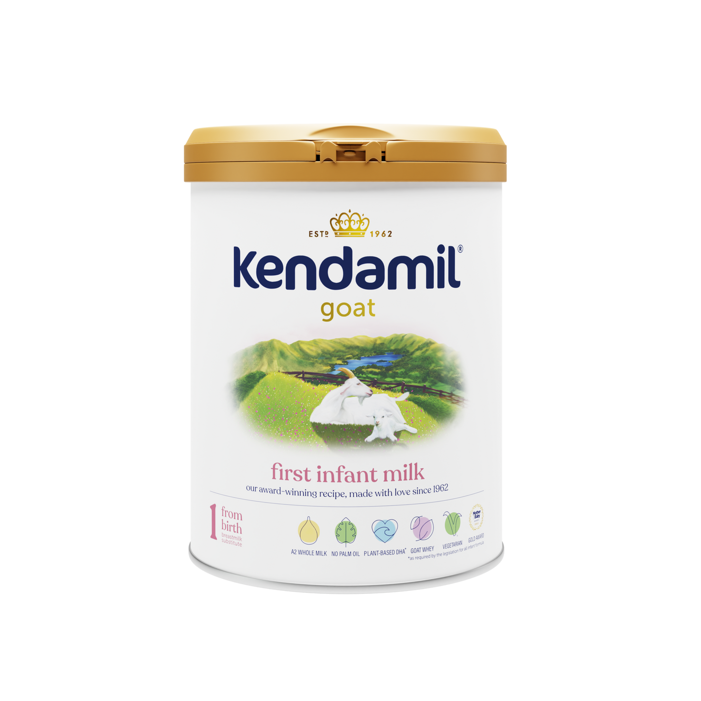 KENDAMIL - GOAT FIRST INFANT MILK BABY FORMULA - STAGE 1, 0-6 MONTHS, 800G