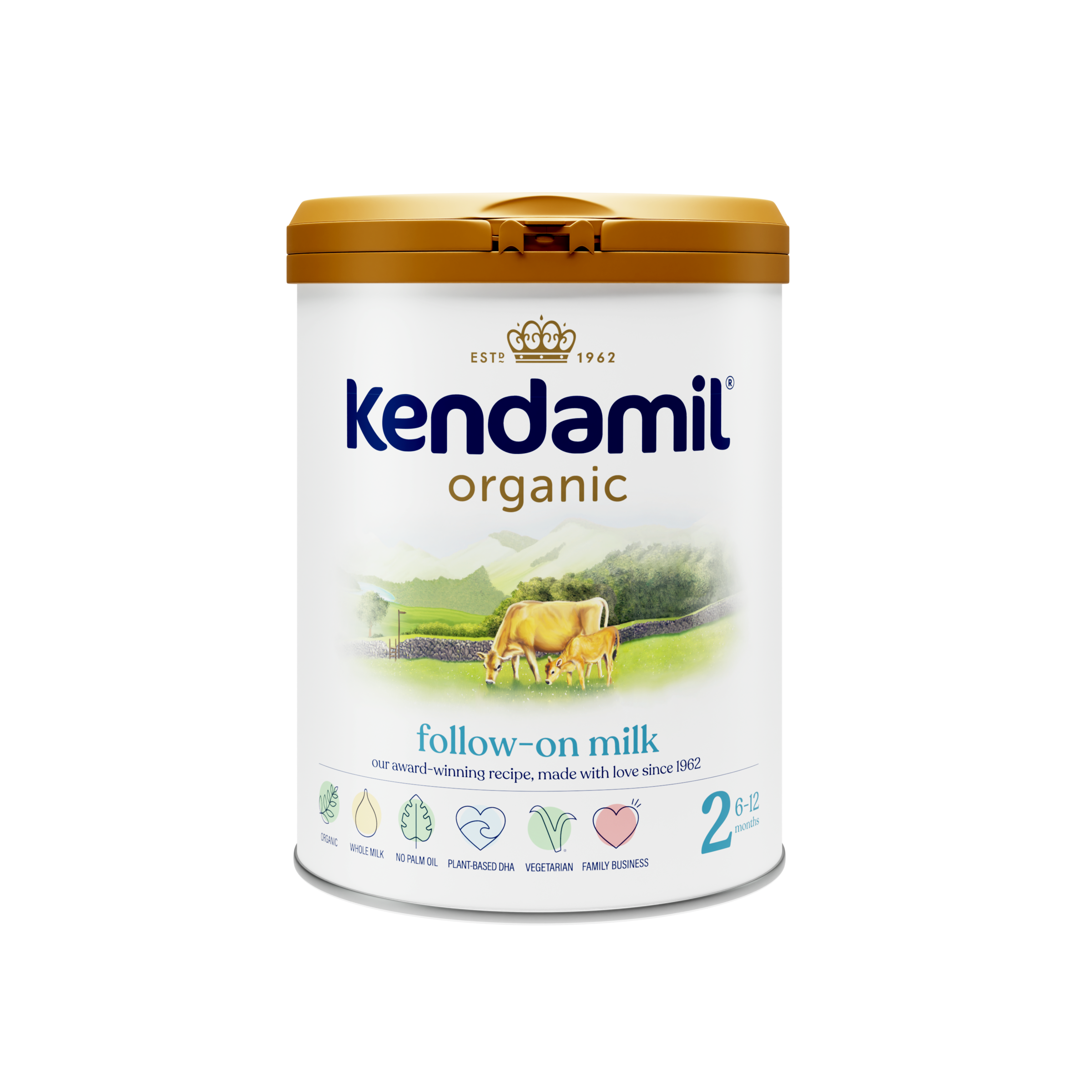KENDAMIL - ORGANIC FOLLOW-ON MILK BABY FORMULA - STAGE 2, 6-12 MONTHS, 800G