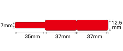 NB141 - NIIMBOT - D11 / D101 / D110 / H1S - RXL 12.5X109MM - 65 LABELS PER ROLL - RED CABLE