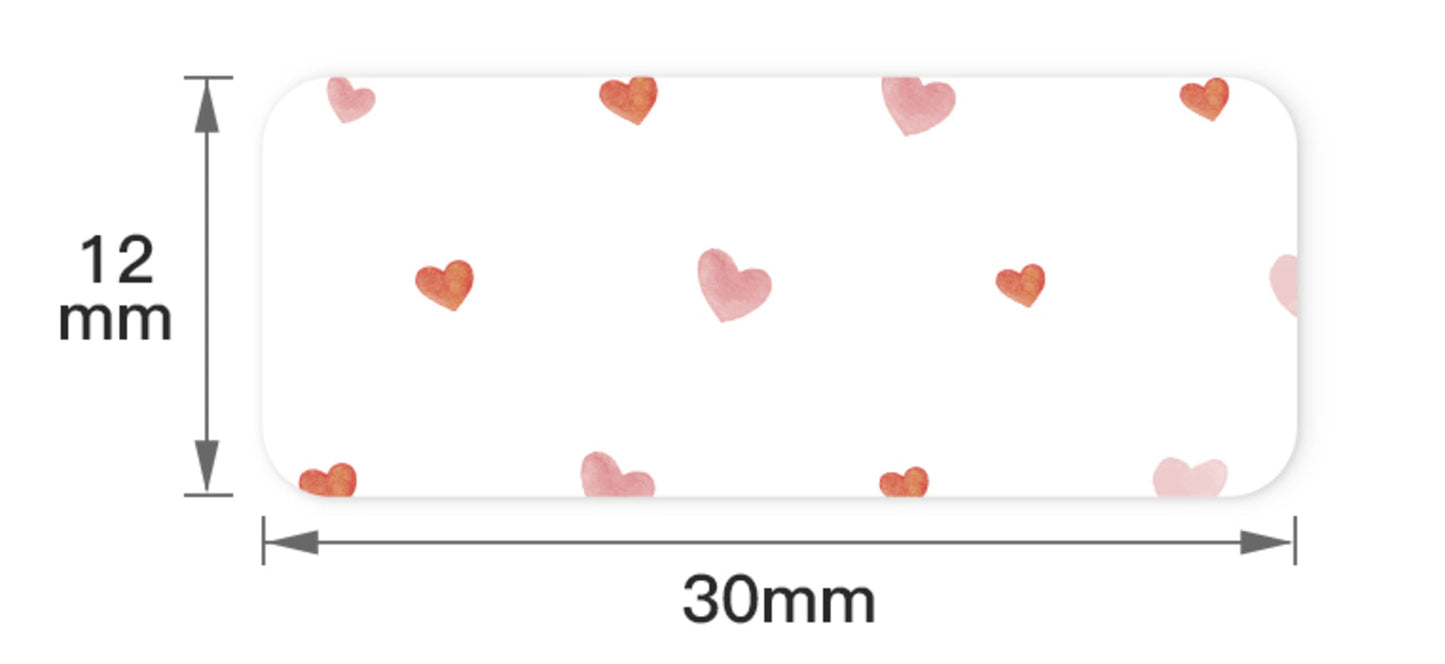 NB147 - NIIMBOT - D11 / D101 / D110 - 12*30MM - 210 THERMAL LABELS - LOVE DESIGN