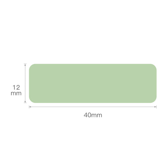 NB129 - NIIMBOT - D11 / D101 / D110 / H1S - 12X40MM - 160 THERMAL LABELS - SOLID GREEN