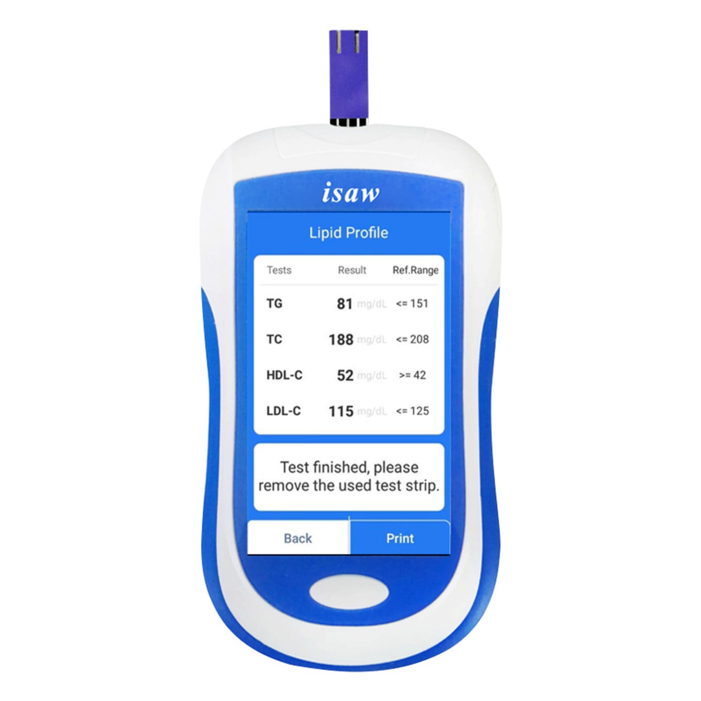 ACCU-ANSWER - ISAW - 9 IN 1 - MULTI-MONITORING BLOOD & URINE METER TEST KIT INCLUDING STRIPS