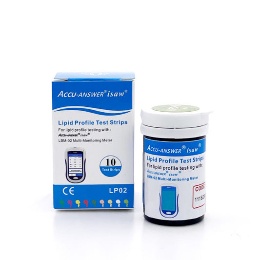 ACCU-ANSWER - ISAW - 9 IN 1 - LBM-02 MODEL - BLOOD LIPID PROFILE TEST STRIPS