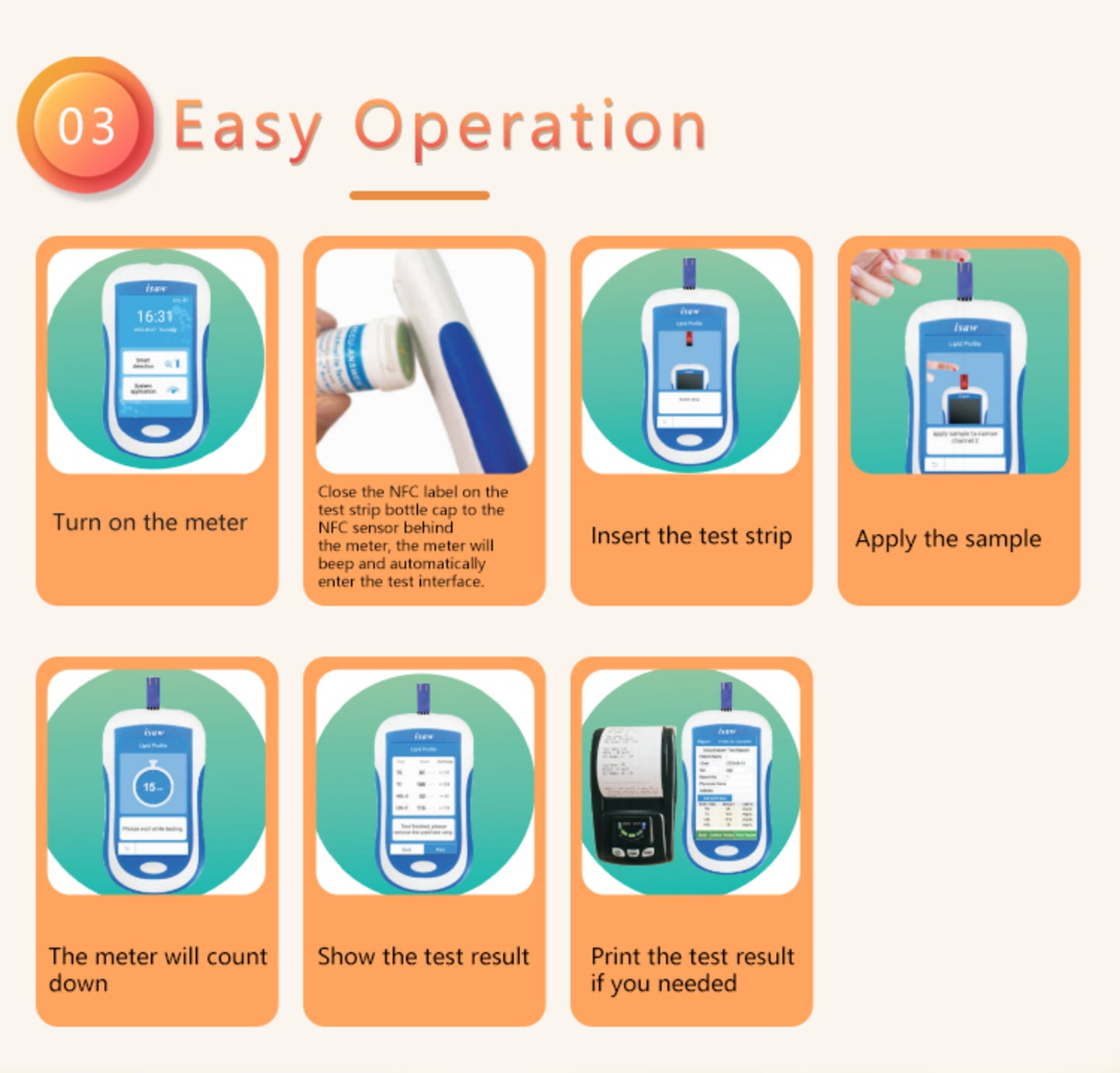 ACCU-ANSWER - ISAW - 9 IN 1 - MULTI-MONITORING BLOOD & URINE METER TEST KIT INCLUDING STRIPS