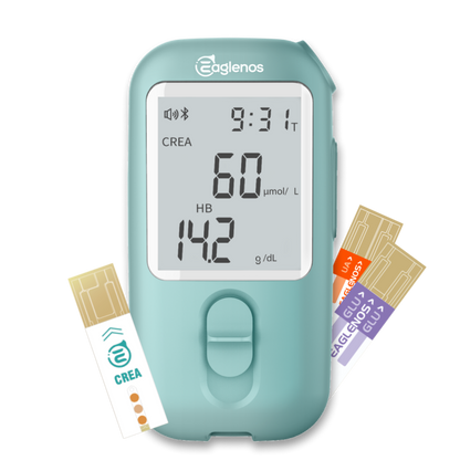 EAGLENOS - CREATININE, URIC ACID & GLUCOSE BLOOD TEST METER ONLY (M432) - NO STRIPS OR ACCESSORIES