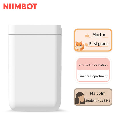 NB121 - Niimbot - D101 Only - Portable Label Bluetooth Printer Incl Free Label Roll (12x40mm)