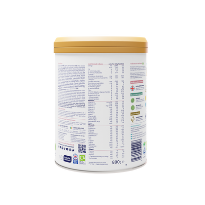KENDAMIL - ORGANIC FIRST INFANT MILK BABY FORMULA - STAGE 1, 0-6 MONTHS, 800G