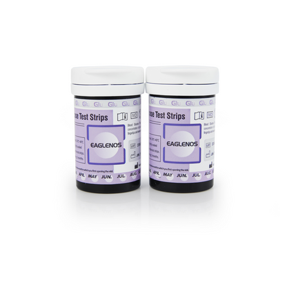 EAGLENOS - GLUCOSE BLOOD TEST STRIPS (EN200R1) - BOX OF 50