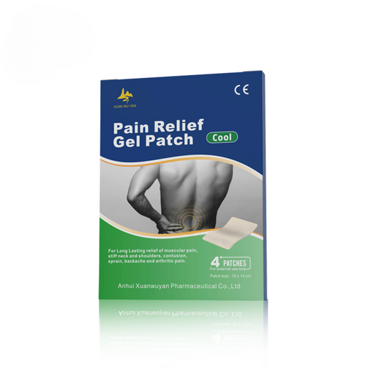 XUAN WU YAN - CAPSIUM PLASTER - PAIN RELIEF GEL PATCH RELIEF - COOL (4 PIECE)
