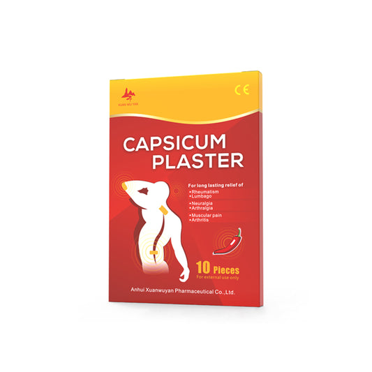 XUAN WU YAN - CAPSIUM PLASTER - ADHESIVE PAIN RELIEF PATCH (10 PIECE)