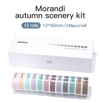 NB138 - NIIMBOT - D11 / D101 / D110 / H1S - 12X40MM - AUTUMN EDITION - 145 LABELS PER ROLL - 12 X ROLLS