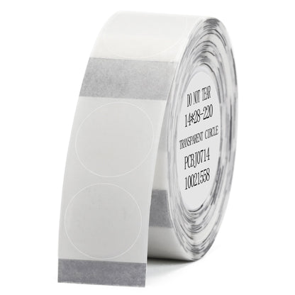 NB116 - NIIMBOT - D11 / D101 / D110 / H1S - 14X28MM - 220 LABELS PER ROLL - ROUND - TRANSPARENT
