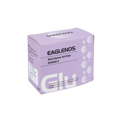 EAGLENOS - GLUCOSE BLOOD TEST STRIPS (EN200R1) - BOX OF 50