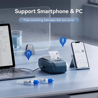 NB589 - NIIMBOT - MODEL: M2_H - THERMAL TRANSFER BLUETOOTH LABEL PRINTER - 300DPI - INCLUDING BLACK RIBBON CARTRIDGE & 50*30MM LABEL ROLL