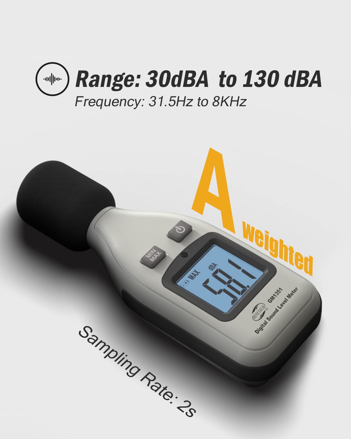 BENETECH - DIGITAL SOUND LEVEL METER (GM1351)