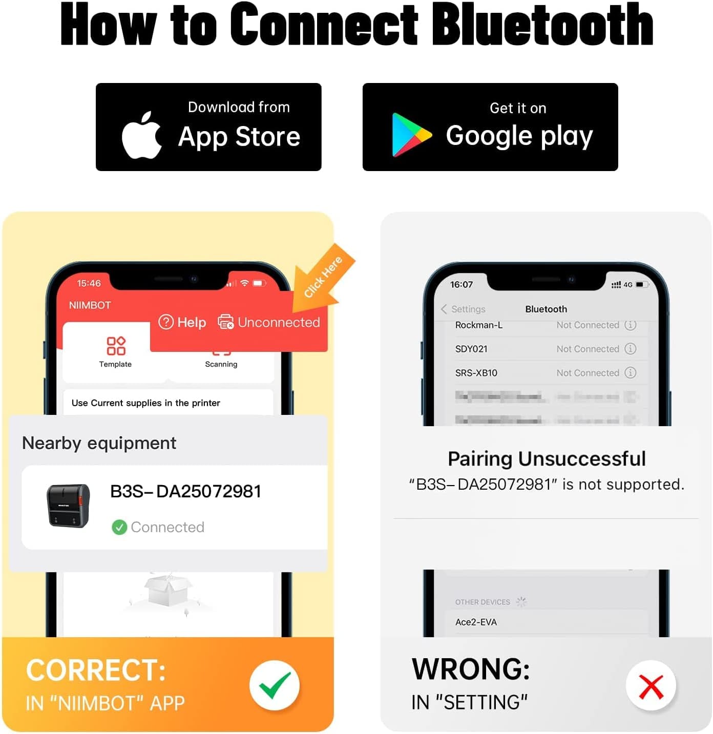 NB119 - NIIMBOT - B3S - PORTABLE THERMAL LABEL BLUETOOTH PRINTER INCLUDING FREE LABEL (70*40MM - WHITE)