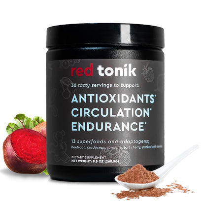 RED TONIK - 13 SUPERFOODS & ADAPTOGENS POWDER - 30 DAY SUPPLY - BERRY
