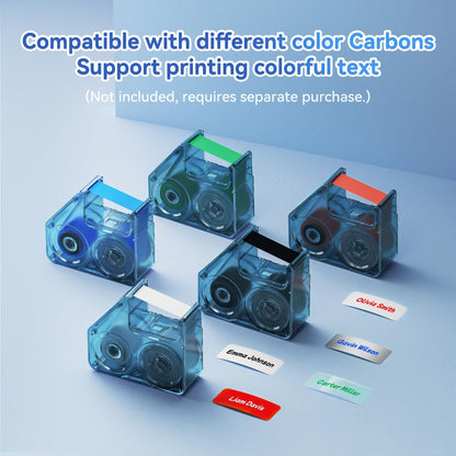 NIIMBOT - N1 IRON ON LABEL KIT - BLUETOOTH THERMAL TRANSFER LABEL PRINTER INCL FREE STANDARD WHITE LABEL & BLACK CARTRIDGE (14X50MM) & WHITE IRON ON LABEL (14X40MM)