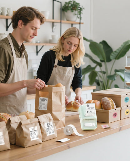 NB109 - NIIMBOT - B21 - PORTABLE THERMAL LABEL BLUETOOTH PRINTER INCLUDING FREE LABEL (50*30MM - WHITE)