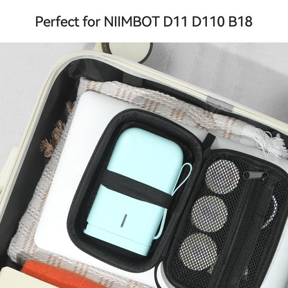 NIIMBOT - D11 / D110 / B18 - STORAGE CASE FOR PRINTER & LABELS - BLACK