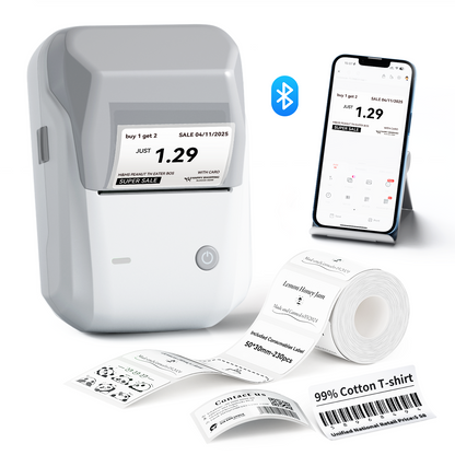 NIIMBOT - B1 Bluetooth Label Printer Incl Label Roll