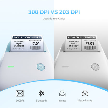 NB806 - NIIMBOT - B1_PRO - 300DPI - PORTABLE THERMAL LABEL PRINTER INCL FREE LABEL