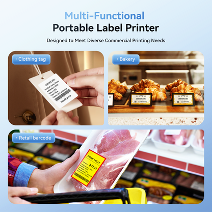 NB493 - Niimbot - B1 - Portable Thermal Label Bluetooth Printer Incl Free White Label (50x30mm)