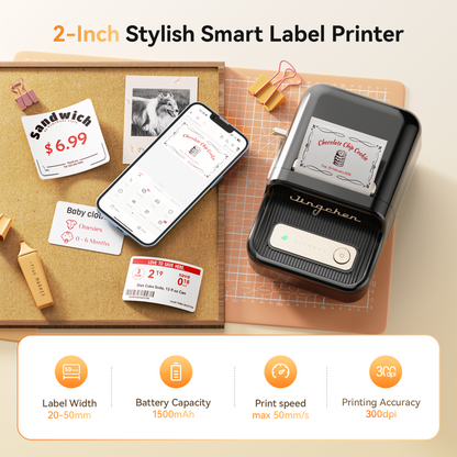 NB607 - Niimbot - B21-Pro - 300DPI - Portable Thermal Label Bluetooth Printer