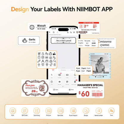 NB607 - Niimbot - B21-Pro - 300DPI - Portable Thermal Label Bluetooth Printer