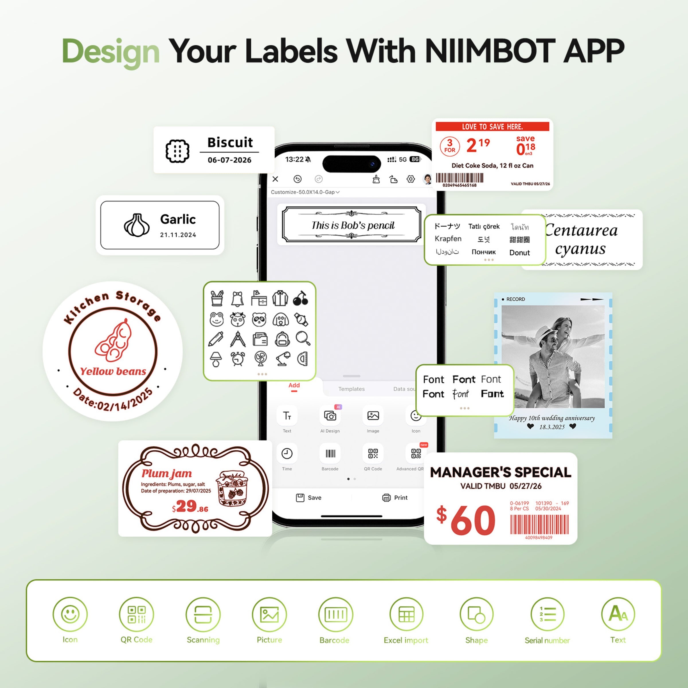 NB607 - Niimbot - B21-Pro - 300DPI - Portable Thermal Label Bluetooth Printer