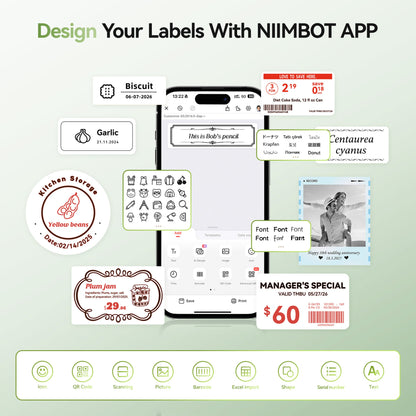 NB607 - Niimbot - B21-Pro - 300DPI - Portable Thermal Label Bluetooth Printer