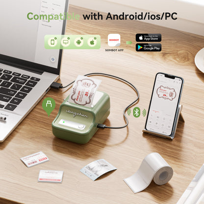 NB607 - Niimbot - B21-Pro - 300DPI - Portable Thermal Label Bluetooth Printer
