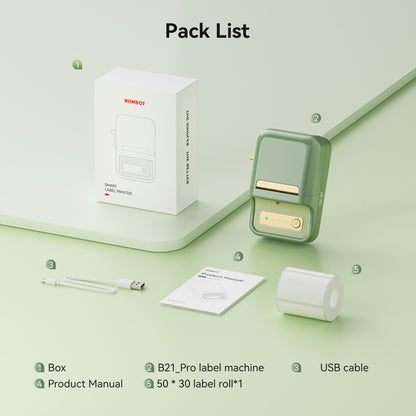 NB607 - Niimbot - B21-Pro - 300DPI - Portable Thermal Label Bluetooth Printer