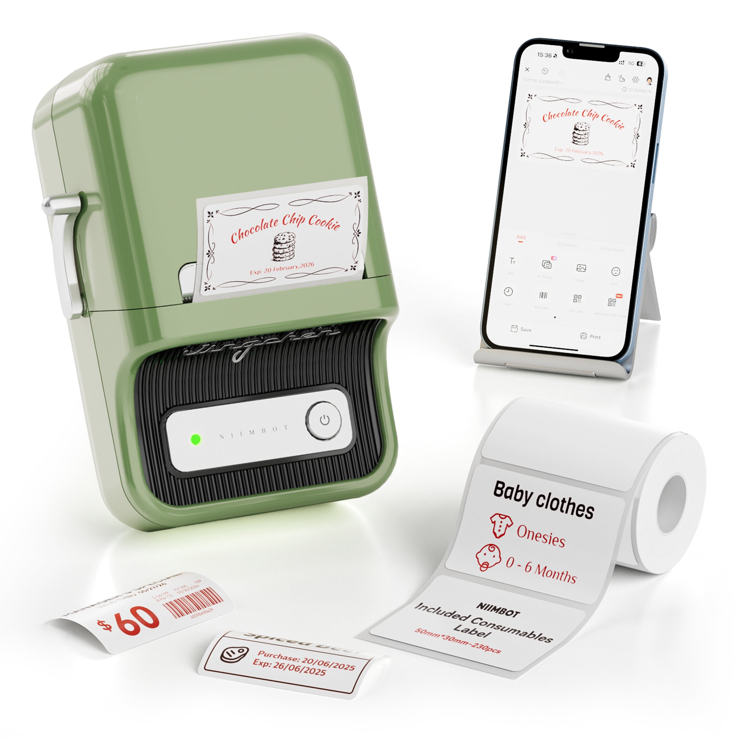 NB607 - Niimbot - B21-Pro - 300DPI - Portable Thermal Label Bluetooth Printer