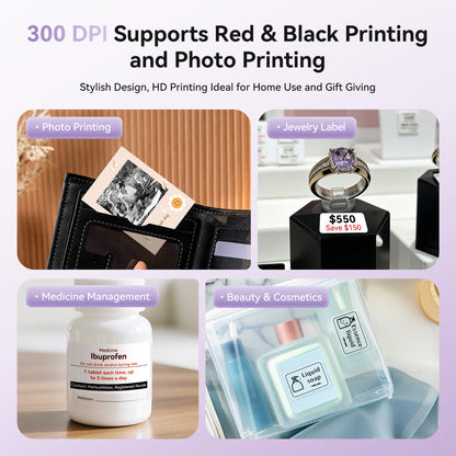 NB607 - Niimbot - B21-Pro - 300DPI - Portable Thermal Label Bluetooth Printer