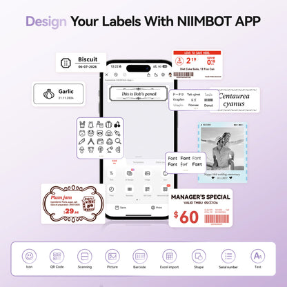 NB607 - Niimbot - B21-Pro - 300DPI - Portable Thermal Label Bluetooth Printer