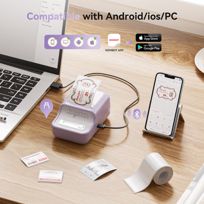 NB607 - Niimbot - B21-Pro - 300DPI - Portable Thermal Label Bluetooth Printer