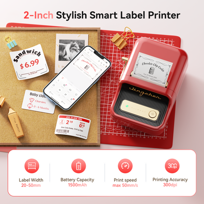 NB607 - Niimbot - B21-Pro - 300DPI - Portable Thermal Label Bluetooth Printer