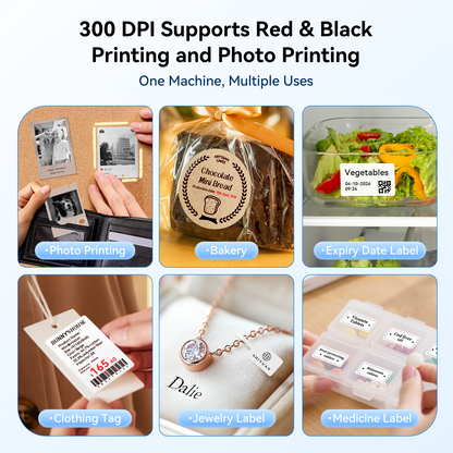 NB808 - NIIMBOT - B2_PRO - 300DPI - PORTABLE THERMAL LABEL PRINTER INCL FREE LABEL