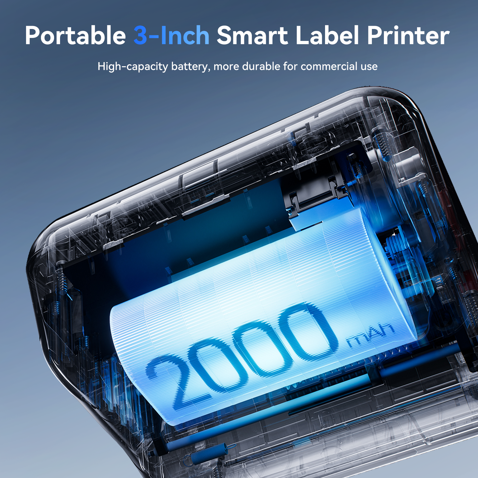 NB119 - Niimbot - B3S-P - Portable Thermal Label Bluetooth Printer Incl Free Label (70x40mm)