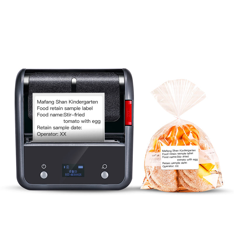 NB119 - NIIMBOT - B3S - PORTABLE THERMAL LABEL BLUETOOTH PRINTER INCLUDING FREE LABEL (70*40MM - WHITE)