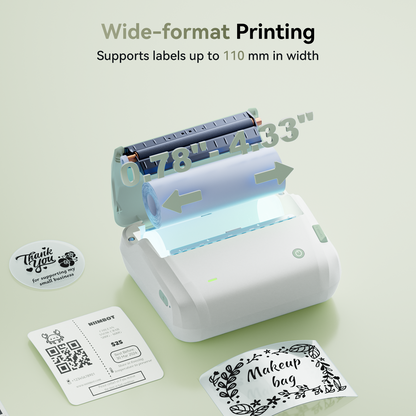 NB609 - Niimbot - B4 - Bluetooth Portable Shipping Thermal Label Printer With Free Roll
