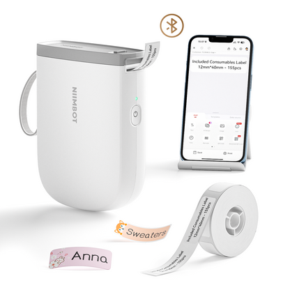NB525 - Niimbot - D11-H - 300DPI - Portable Bluetooth Label Printer Inc Free Label Roll