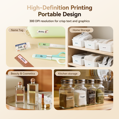 NB525 - Niimbot - D11-H - 300DPI - Portable Bluetooth Label Printer Inc Free Label Roll