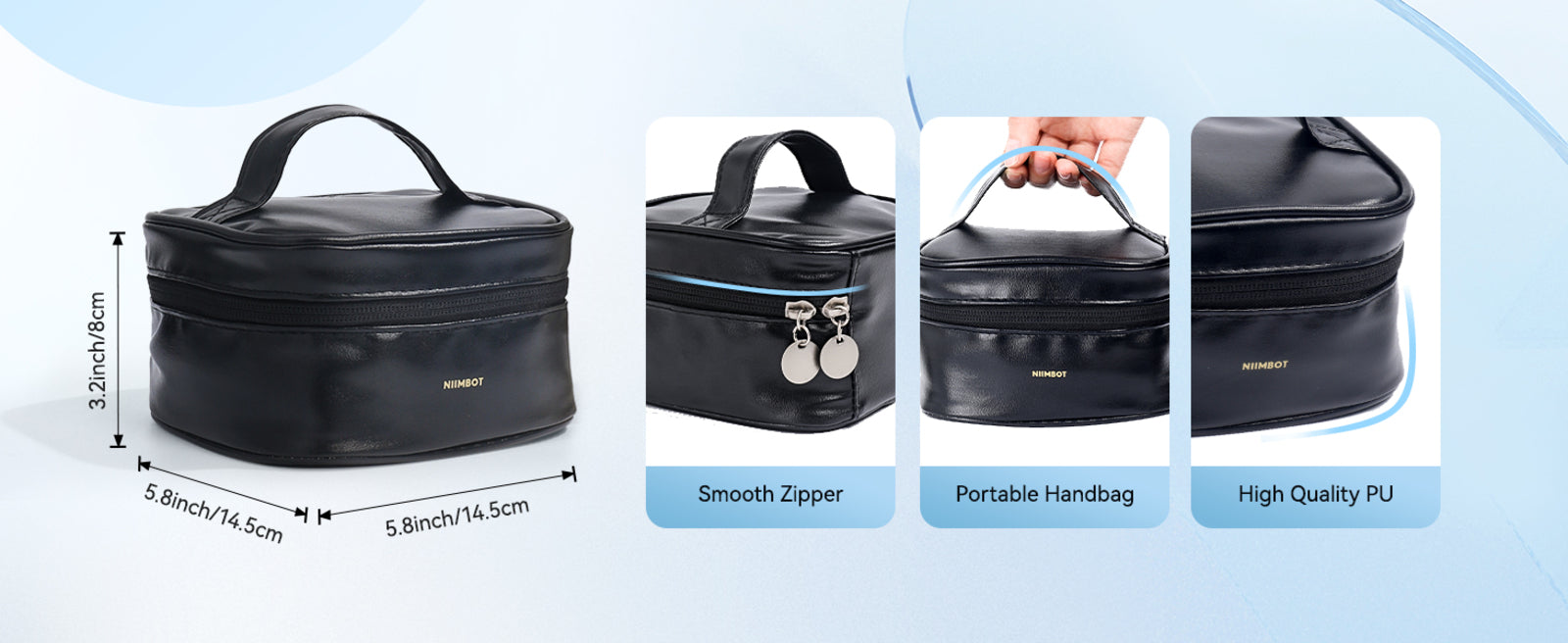 NB517 - NIIMBOT - B1 / B21 / B3S MODELS - STORAGE CASE FOR PRINTER & LABELS - BLACK