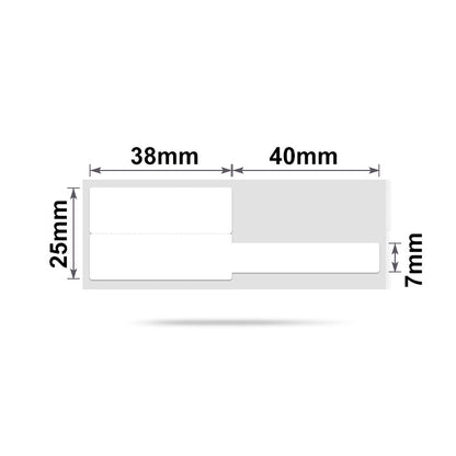 NB246 - NIIMBOT - B1 / B21 / B3S / B4 - 25X78MM - 100 LABELS PER ROLL - CABLE / JEWELLERY - WHITE