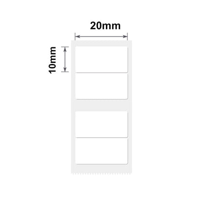 NB245 - NIIMBOT - B1 / B21 / B3S / B4 - 20X10MM/2R - 600 WHITE THERMAL LABELS