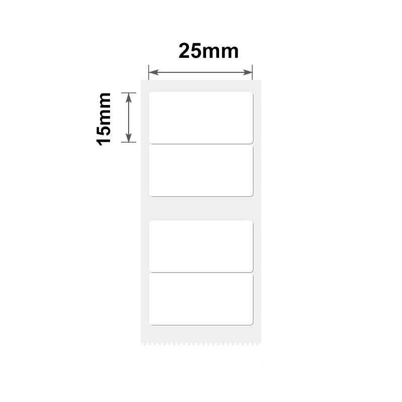NB182 - Niimbot - B1 / B21 / B31 / B3S / B4 - 25x15mm/2R - 460 White Labels
