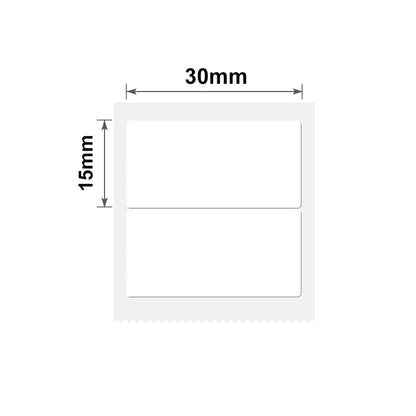 NB183 - NIIMBOT - B1 / B21 / B3S / B4 - 30X15MM/2R - 460 LABELS PER ROLL - WHITE