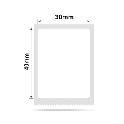NB185 - NIIMBOT - B1 / B21 / B3S / B4 - 30X40MM - 180 LABELS PER ROLL - WHITE